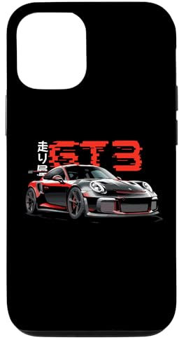 Hülle für iPhone 12/12 Pro Rotes GT3 RS Tokyo Glitch Retro JDM Japanisches Kunstauto Tuning