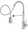 HURRAN Robinet Cuisine Chrome, Robinetterie de Cuisine Douchette avec 3 Modes de Pulvérisation, Arc Haut Mitigeur Cuisine Extensible avec 360°Pivotant pour Évier de Cuisine, Acier Inoxydable