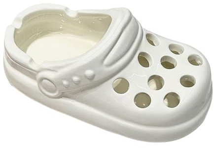 Aschenbecher Kreativität Porös Leichte Luxus Stil Internet Schuhe Aschenbecher für Draussen Aschenbecher für Innen-Home-Office Aschenbecher Geschenk İdfor Männer Frauen (White)