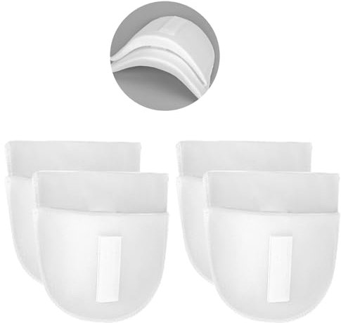 WLLHYF Eingesetzte Schulterpolster Dicke 1,5 cm Atmungsaktive Schwammpolster Schulterverstärker Nähzubehör, Schräge Hohe Niedrige Schultern, Blazer, Anzug, T-Shirt(White-2 Pairs)
