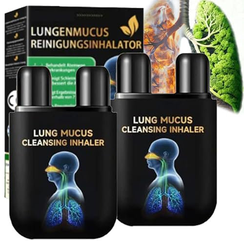Lungenmucus Reinigungsinhalator, KräUter Lungenreiniger Inhalator, Lungenmucus Reinigungs inhalator, Lungenreinigungs Inhalator (2 Stücke)