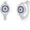 POPLYKE Blau Böses Auge Ohrringe Sterling Silber Huggie Hoop Ohrringe für Frauen Schmuck für Damen