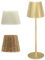 ANTELA Tischlampe LED Kabellos Goldene Dimmbare Tischleuchte Innen-Außen-Ambientebeleuchtung 3000K/4000K/5000K,1PC