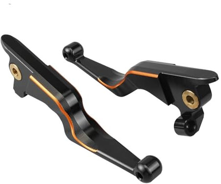 Bremshebel Für 2017-2020 Street Glide FLHX FLHXS Motorrad Kupplung Hebel Bremshebel Für Tri Glide FLHTCUTG 2019-2020 Bremsgriff(Black n Orange)