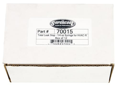 TSI Supercool Total Leak Stop – 1/4 Unzen Spritze für HVAC-R – 12 Stück in weißer Box