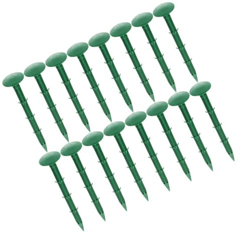 PHENOFICE 150 Stück Gartenpfähle Aus Kunststoff Robuste Bodendecker-zaunpfähle Grün 11 cm Für Landschaftsbau Und Gartenarbeit