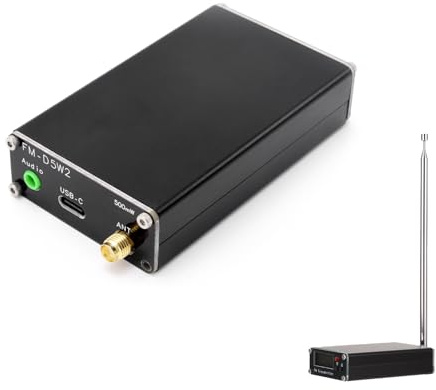 VBESTLIFE FM-Sender, Einstellbare Ausgangsfrequenz 76-108 MHz mit LCD-Display und USB-Typ C für das Antrieb der Churchschule-Supermarktveranstaltungen