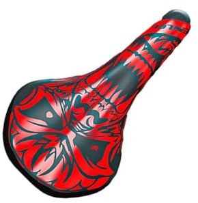 Zambuph Stoßdämpfender Fahrradsattel – Ersatz für mehr Stabilität und Komfort für Damen und Herren, individuell anpassbar an die Sitzhaltung, Orang Utan, 265 x 145 x 23 mm