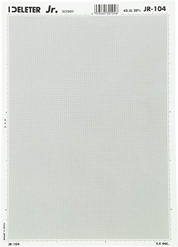 Deleter Screen Tone Jr JR-104 [Dot Pattern 42.5L/10%][Sheet Size 182x253mm (7.16x9.96)] for Comic Manga Illustration Graphic Screentone