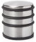 Hyfive Door Stopper Heavy Duty Stainless Steel Round Solid Door Wedge Stop Rubber Base Single Door Stop