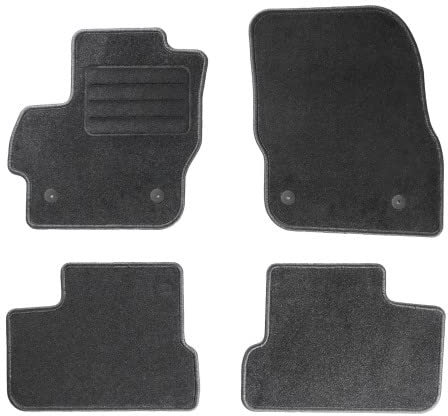 TEXER Textil Fußmatten Passend für Mazda 3 II Bj. 2009-2014 ANTHRAZIT