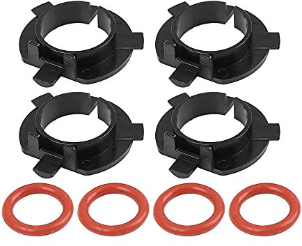 sourcing map Adaptador del Faro Led H7, Soporte De Retención De Bombilla para Nuevo Coche 4Pcs