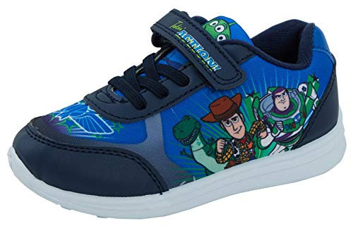 Toy Story Buzz Woody Rex Disney Jungen Blau Trainer Kinder Sportschuh