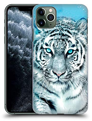 Head Case Designs Offizielle Aimee Stewart Weisser Tiger Tiere Harte Rueckseiten Handyhülle Hülle Huelle kompatibel mit Apple iPhone 11 Pro Max