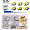 GTIWUNG Conector de Serie DB9, RS232 Macho Hembra, 9 Pin VGA SVGA Hembra a Hembra Macho a Macho Mini Adaptador de Cambiador de Género Adaptador, VGA SVGA Conversor Genero