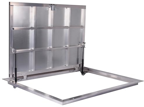 Trampilla de suelo Aluminio 800 mm x 1200 mm(P) Tapa de Registro Tapa de Pozo Puerta de Inspección Tapa de Escotilla