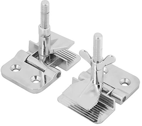 Silk Screen Printing Butterfly Hinge Clamps, 2pcs Metal Frame Fixing Clamps with Wide-Wing Thumbscrew for Screen Printing, Zinc Plated Rust-Resistant Hobby Tool (Silver)