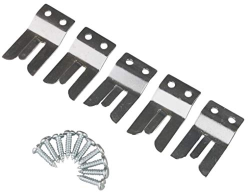 5x Radio Mic Holder | CB, Amateur & PMR Mobile Radio Microphone Mounting Hang Up Clips with Screws