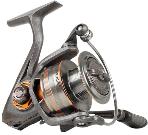 Mitchell MX2 Angelrolle Spinnrollen Raubfischangeln Forelle Barsch Zander Unisex Schwarz 4000 Front Drag