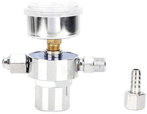 Druckminderer, Argon Druckminderer, Wx92 8209 1 Neuer Argon Co2 Economizer Druckminderer Innengewinde M12*1 Zinklegierung Verchromt
