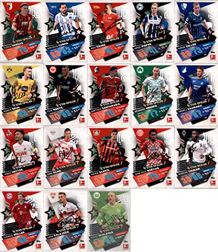 Topps Match Attax 2021/22 - Alle 18 Star Spieler
