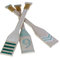 2er Set Holz Paddel Deko 38cm maritim Holzpaddel Dekoration Ostsee Nordsee Kanu Boot Wanddeko Raumdeko