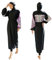Burkini Damen Muslim Muslimische Badeanzug Frauen Langarm UV Schutzkleidung Badeshirt Lang Tops+Schwimmhose+Badekappe Hijab 3tlg Islamisch Schwimmanzug Jilbab Ganzkörper Modest Bademode 1#Schwarz S