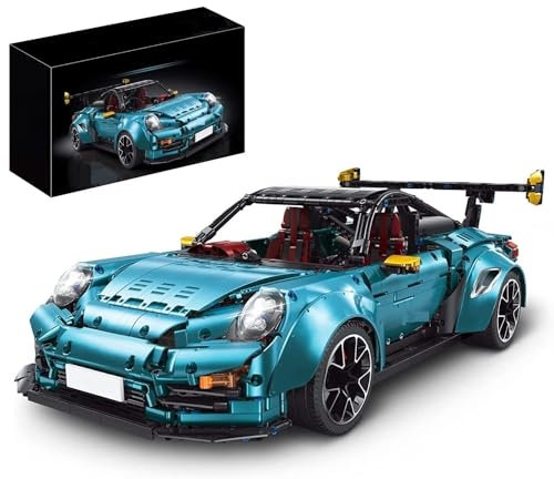Technik Auto für Porschor GT2 RS, 1:8 Groß Auto Modellbausatz, 3389-tlg Klemmbausteine Technik Auto MOC Bauset, Kompatibel mit Porschor Technik Auto
