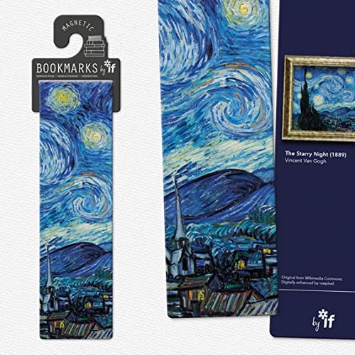 IF Classic Magnetic Bookmarks - The Starry Night, Cardboard, 1 piece