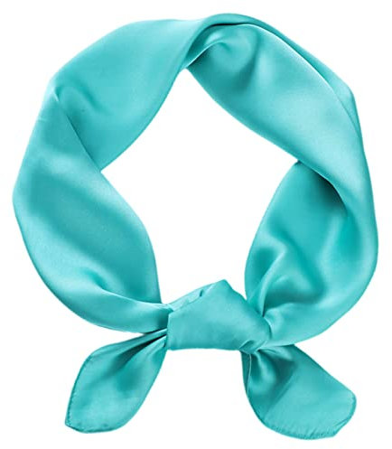 FAIRYGATE Quadratisches Halstuch Necktuch Kopftücher Polyester Satin seidenartiges Kopftuch 70x70cm für Themenparty Kostüm Alltagskleidung A2321