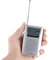 SYH&AQYE Radios de Onda Corta Portátiles, Mini Radio Universal Receptor Mundial FM/Am Portátil Altavoz Incorporado Plateado, con Conector de Auriculares Estándar