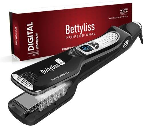 Plancha de pelo con vapor para Pro Salon Edition Hierro (negro)