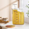 Boite de Rangement Alimentaire Bocaux Rangement Cuisine, Boite Cereales Hermétiques en Plastique avec Couvercle Boite Hermetique Alimentaire pour le Stockage des Céréales Grains, 2.8L
