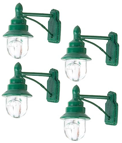 YARNOW Tischlampe 4 Stück Tischmodell Simulation Simulierte Lampen Sand Vintage-Landschaft Gelb Gartenmaßstab Spielzeug Stil Möbel Hauslampe Led-Licht Mikro-Landschaftslichter