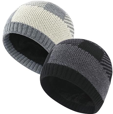 JFAN Hut Mütze Herren Hut Carhartt Mütze Damen Beanie Carhartt Herren Beanie Herren Elastizität Strickmütze Cap Unisex,Schwarz+Grau,One Size