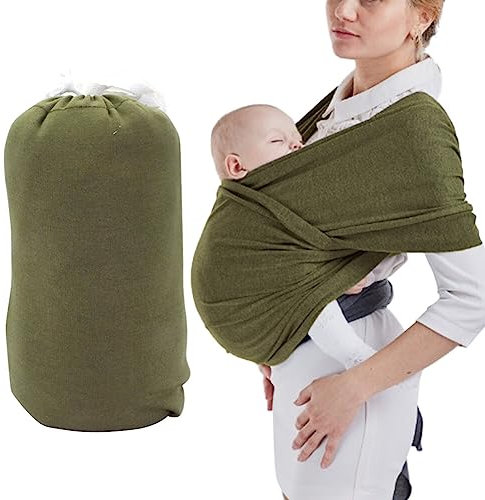 Baby Tragetuch Neugeborene, Weich Tragetuch Baby, Babytragetuch Ohne Knoten,Babytrage ab GeburtAlles in 1 Dehnbaren Babytragetuch Neugeborene ab Geburt für Babys & Neugeborene ab Geburt 3-16 kg
