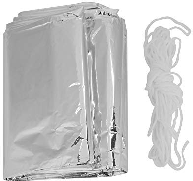 HERCHR Abri De Survie d'urgence, Couverture D'abri Extérieur Réfléchissant Camping Randonnée Survie Tente Portable Coupe-Vent Tube Tente pour Camping, Randonnée Et Activités De Plein Air
