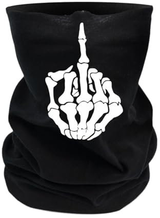 Life Is Pain Schlauchschal Halstuch Skelett Stinkefinger