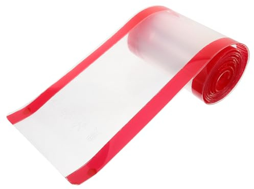 Toyvian Red Plastic Door Pinch Guard for Baby Proofing and Finger Protection, Highly Resistant to Breakage, Safety Door Hinge Stopper for Home and Kindergarten Use