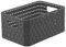 RASANTI Korb 2er Set A5 6L Country Holzkohle schwarz von Rotho