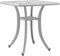vidaXL Gartentisch, Terrassentisch mit Schirmloch, Beistelltisch für Indoor Outdoor, Gartenmöbel Tisch Couchtisch, Weiß 53x53x53cm Aluminiumguss