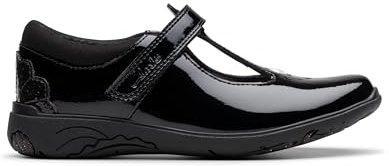 Clarks - 261783177, Chicas, Black Pat,