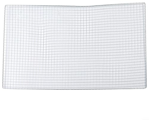 EpheyFIF Grille de barbecue en maille de fer - Grille de rechange - Fonctionne sur fumoir, granulés, gaz, charbon de bois, pour camping, barbecue en plein air (60 x 40 cm)