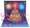Geburtstagskarte mit Musik, Pop up Musikalische Geburtstagskarte mit Feuerwerk Licht und Blowable LED Kerze, Lustige Happy Birthday karte, Geburtstagsgeschenk für Frauen Männer Mama Mädchen (Lila)