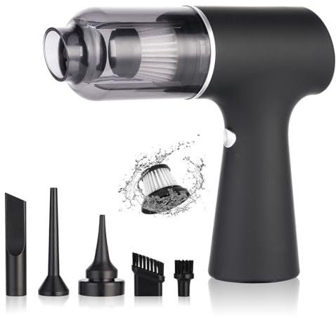 Dyaucwpo Aspirador de Mano, 3 en 1 Aspiradoras de Mano Coche con Filtro HEPA, 4000Pa Mini Aspirador Potente, Powerful Car Vacuum Cleaner, Small Vacuum Cleaner, para Coche, Hogar, Oficina
