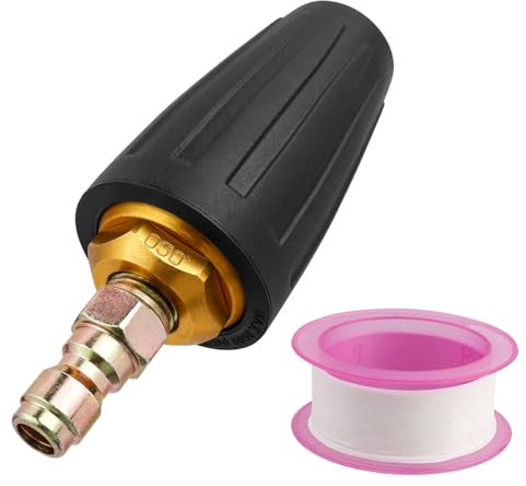 Bestgle Pressure Washer Turbo Nozzle 4000 PSI, 360º Rotating Power Washer Nozzles with 1/4 Quick Connect for Cleaning Brick, Concrete, and Driveway (4.0 GPM)