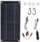 Cargador de batería Solar para Coche, Panel de Carga portátil Trickle - Controlador | Impermeable de 12 V Kit de alimentación de Circuito de Placa de energía Plug Adaptador de vehículo Módulo