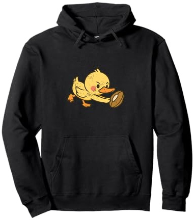 Zeichentrickfilm Rugby-Duck Pullover Hoodie