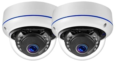 4K 8MP Smart 10CH POE NVR Kit Überwachungssystem HD Video Dome IP-Kamera Outdoor Personenerkennung CCTV-Sicherheitssystem Bewegungserkennung(2Pcs POE Camera)
