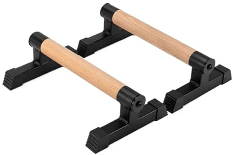 Liegestützgriff Fitness Push-up-Ständer H-förmig aus Holz Home Bodybuilding Übung Handstand Parallel Barren